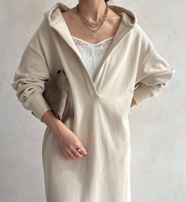  「【WEB限定】フーディーワンピース」|ワンピース|