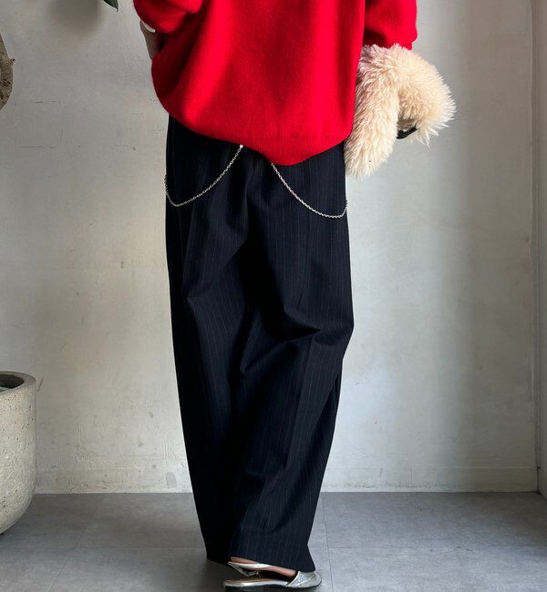  「ソフト起毛ストレッチパンツ」|チノ|