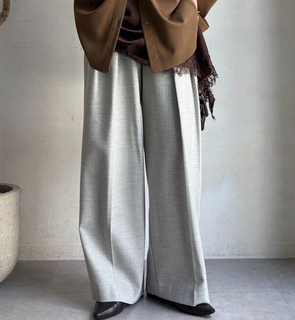  「ソフト起毛ストレッチパンツ」|チノ|