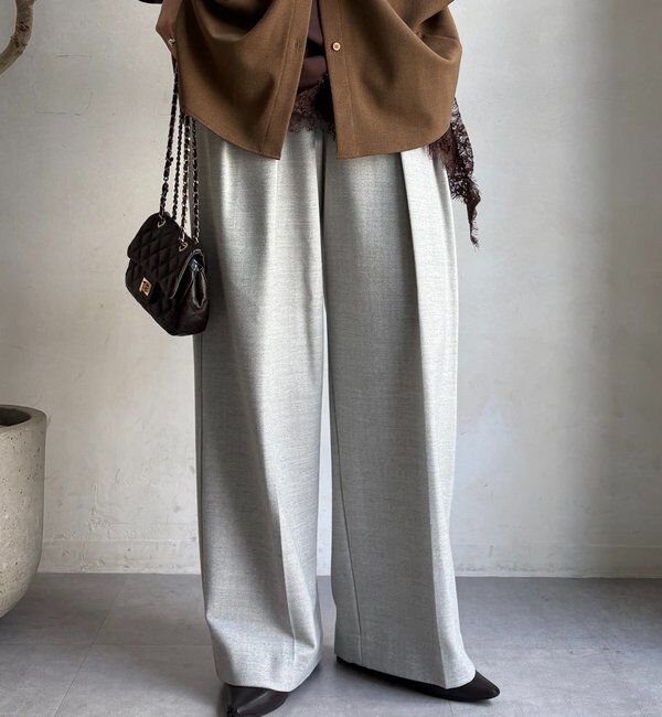  「ソフト起毛ストレッチパンツ」|チノ|