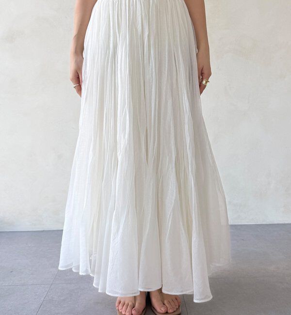  「ランダムプリーツボリュームスカート」|スカート|