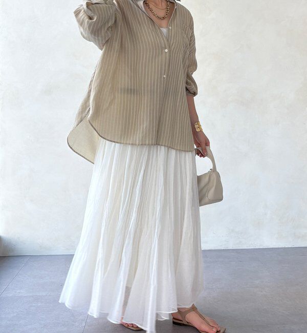  「ランダムプリーツボリュームスカート」|スカート|