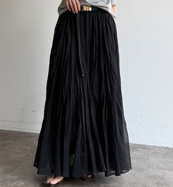  「ランダムプリーツボリュームスカート」|スカート|