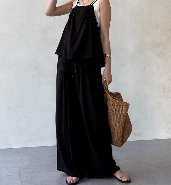  「【セットアップ可能】リヨセルツイルイージーパンツ」|チノ|