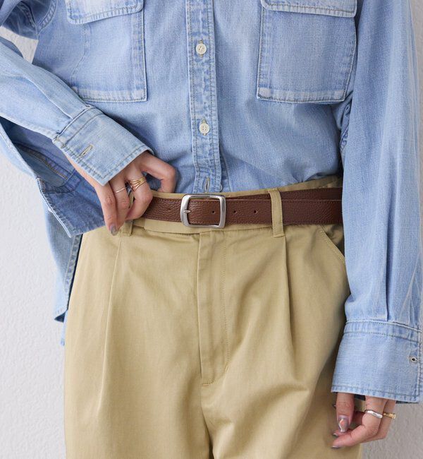  「【A・MONN(アモン)】SHIHOコラボレザーベルト」|ベルト|