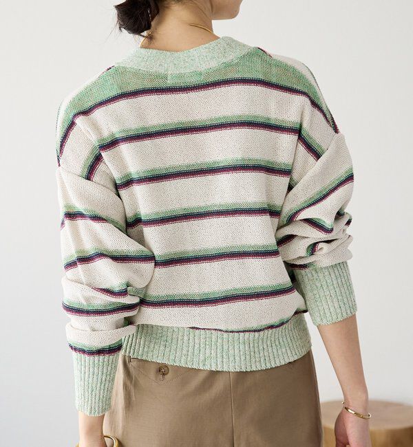  「【存在感抜群】マルチボーダーカーデ」|カーディガン|