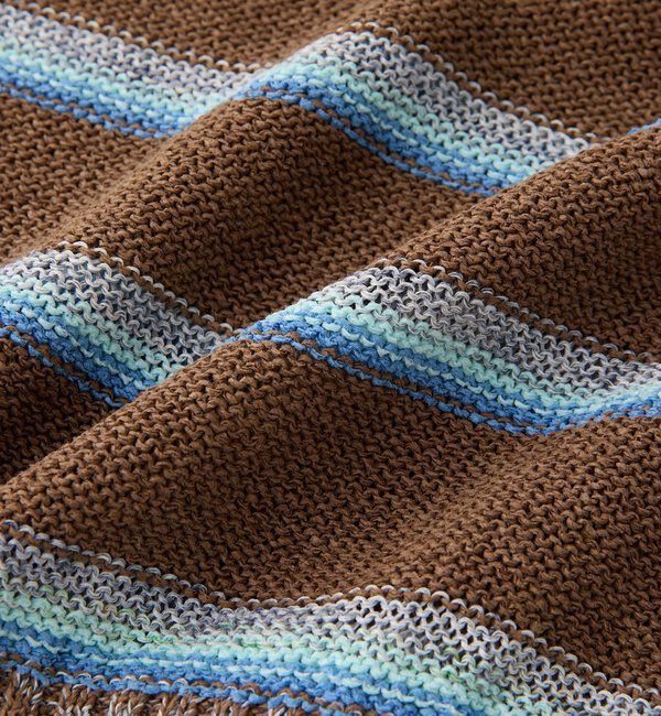  「【アンサンブル着用可能】マルチボーダーニットキャミ」|ニット・セーター|