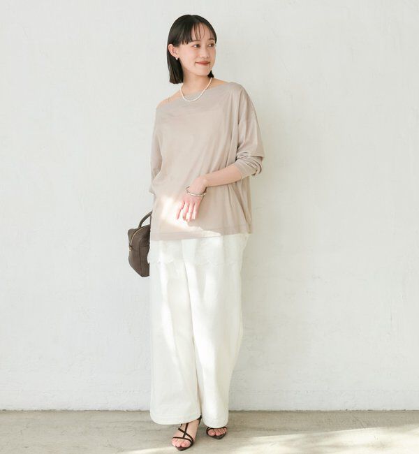  「予約【大人の肌見せに】シアードルマンカットソー」|Tシャツ・カットソー|