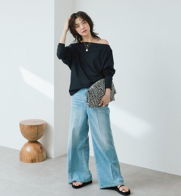  「予約【大人の肌見せに】シアードルマンカットソー」|Tシャツ・カットソー|