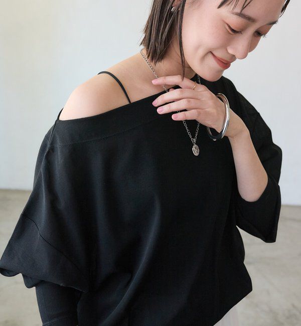  「予約【大人の肌見せに】シアードルマンカットソー」|Tシャツ・カットソー|