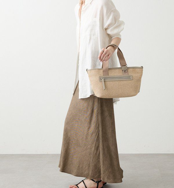  「ナイロンラフィア&times;クラウズナイロン コンビ2WAYトートバッグ」|トートバッグ|