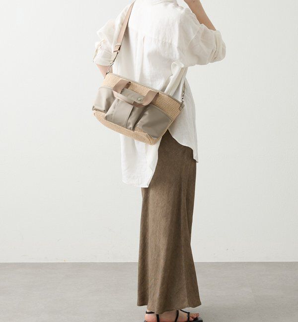  「ナイロンラフィア&times;クラウズナイロン コンビ2WAYトートバッグ」|トートバッグ|