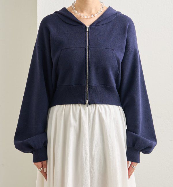  「フーディーニットショートパーカー」|パーカー|