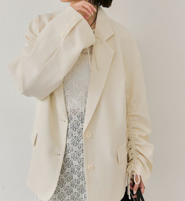  「ドロストスリーブテーラードジャケット」|テーラードジャケット|