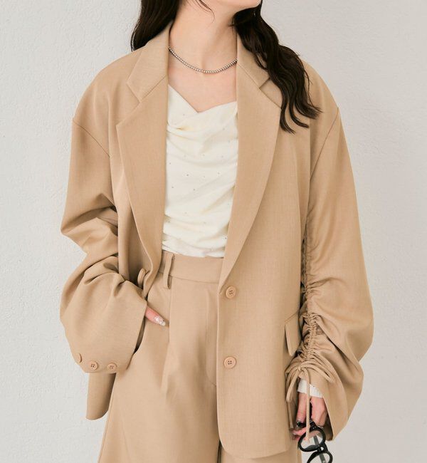  「ドロストスリーブテーラードジャケット」|テーラードジャケット|