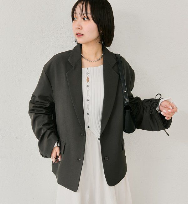 「ドロストスリーブテーラードジャケット」|テーラードジャケット|