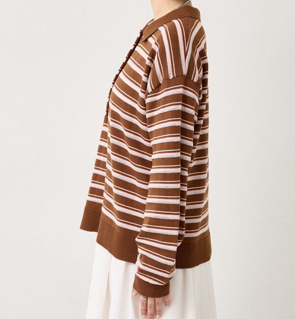  「マルチボーダーポロニット」|ニット・セーター|