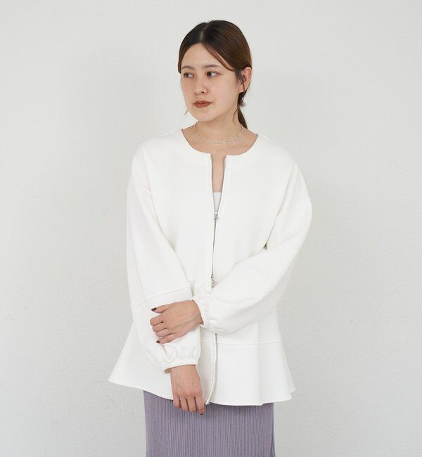  「ポンチペプラムトップス」|Tシャツ・カットソー|