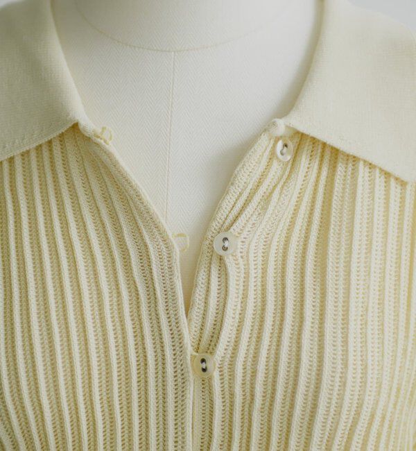  「【Pasterip】 Polo knit summer cardigan」|カーディガン|