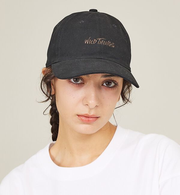 ABAHOUSE「【WILDTHINGS / ワイルドシングス】COTTON TWILL LOGO」|その他|ブラック