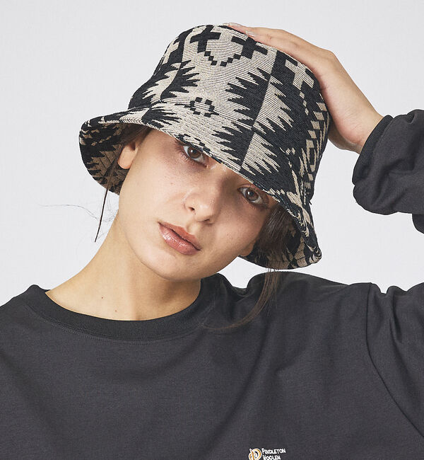 ABAHOUSE「【PENDLETON / ペンドルトン】GOBELINS HAT/ゴブラン バケ」|その他|ブラック