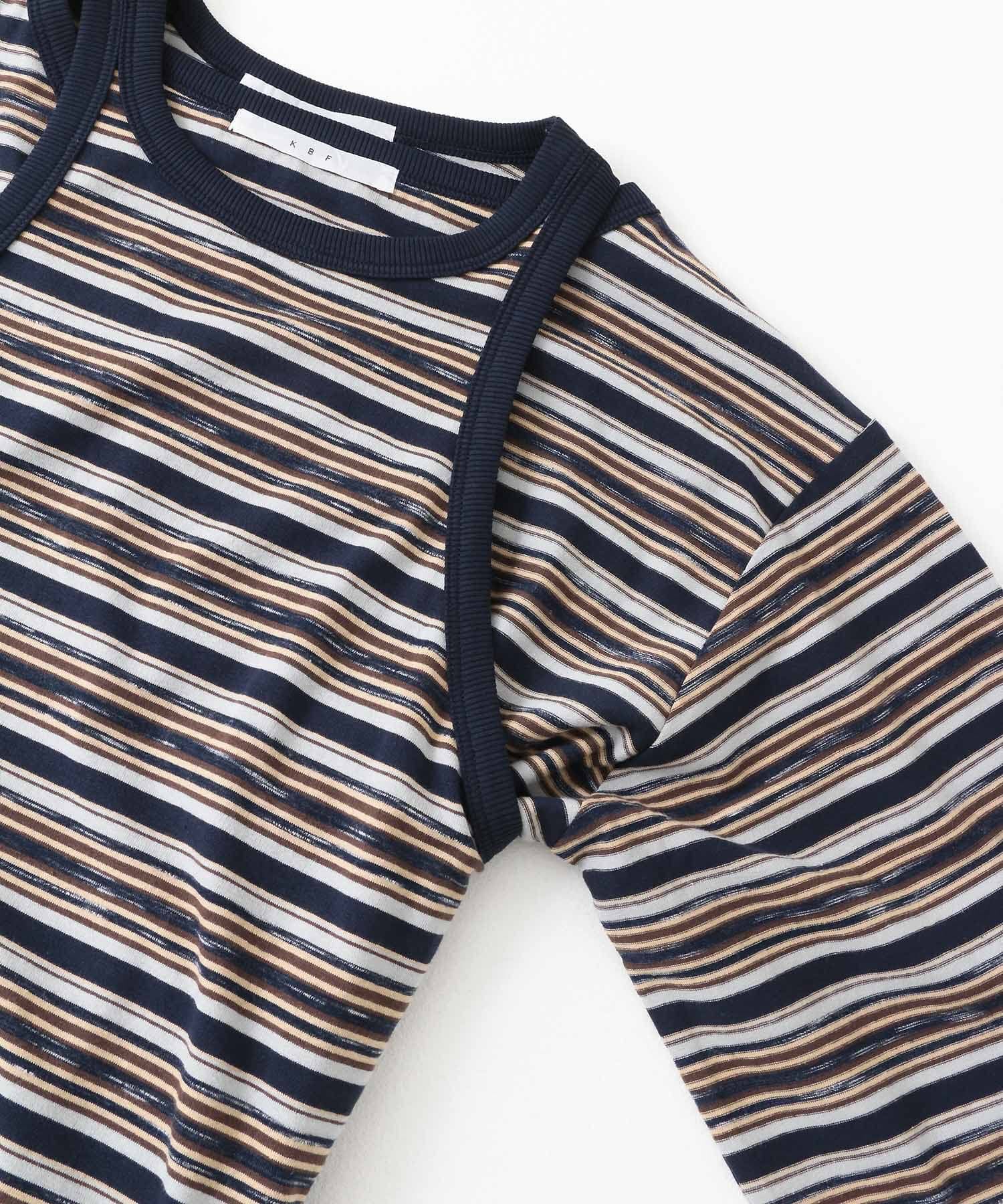  「ボーダータンクトップSETトップス」|Tシャツ・カットソー|