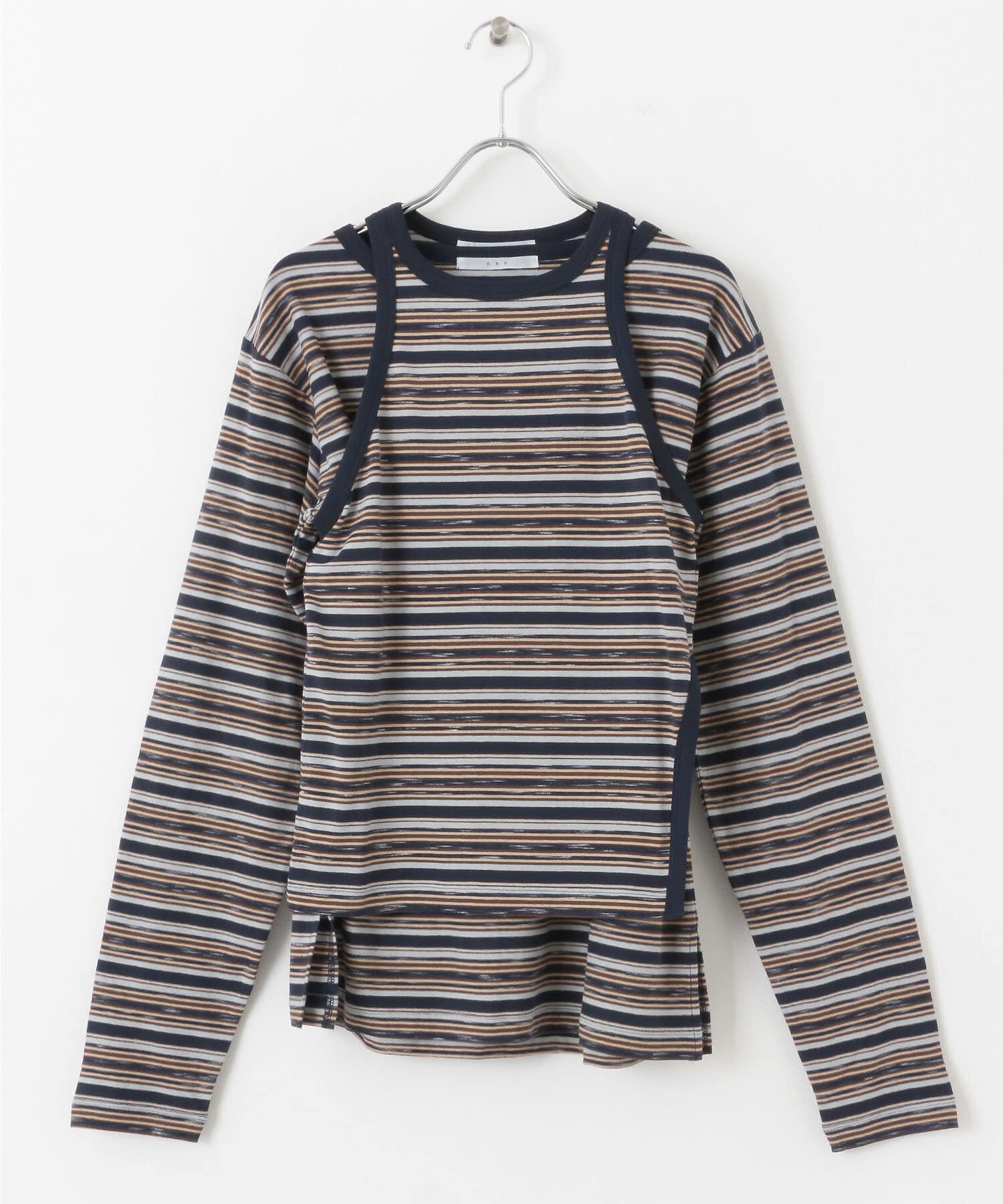  「ボーダータンクトップSETトップス」|Tシャツ・カットソー|