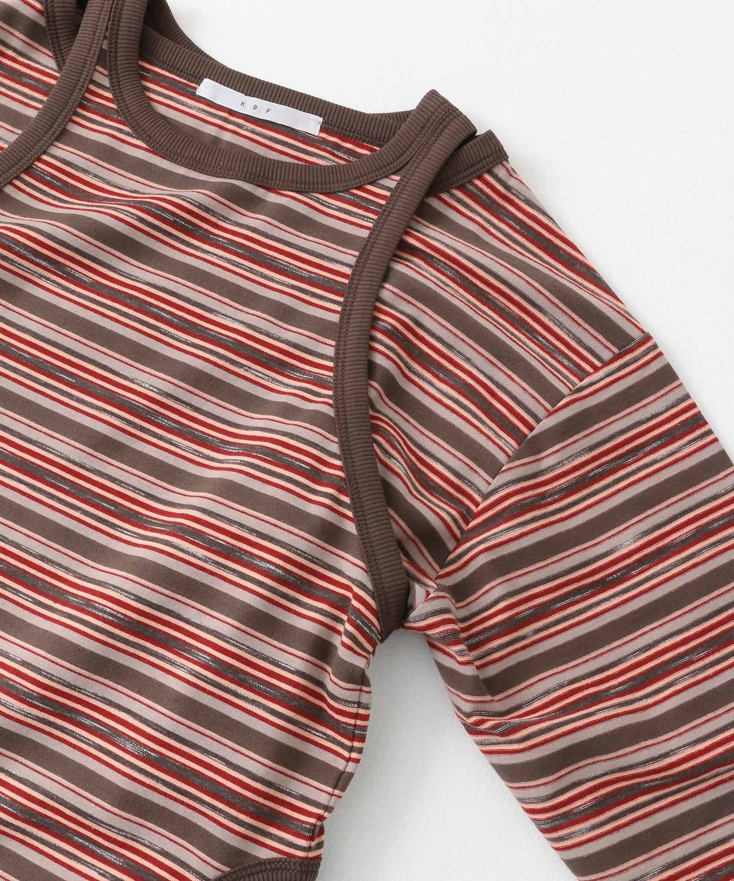  「ボーダータンクトップSETトップス」|Tシャツ・カットソー|