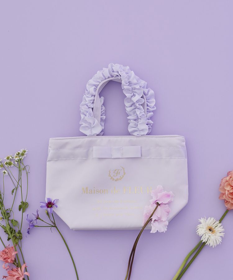 Maison de FLEUR「ブランドロゴフリルハンドルトートSバッグ」|トートバッグ|