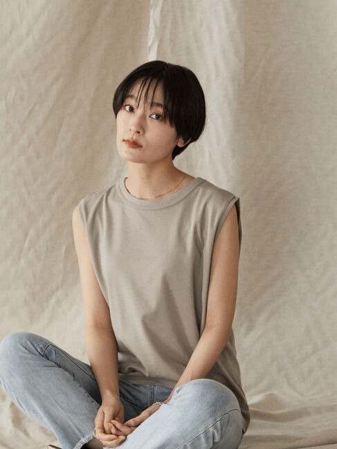  「ノースリーブカットプルオーバー」|Tシャツ・カットソー|