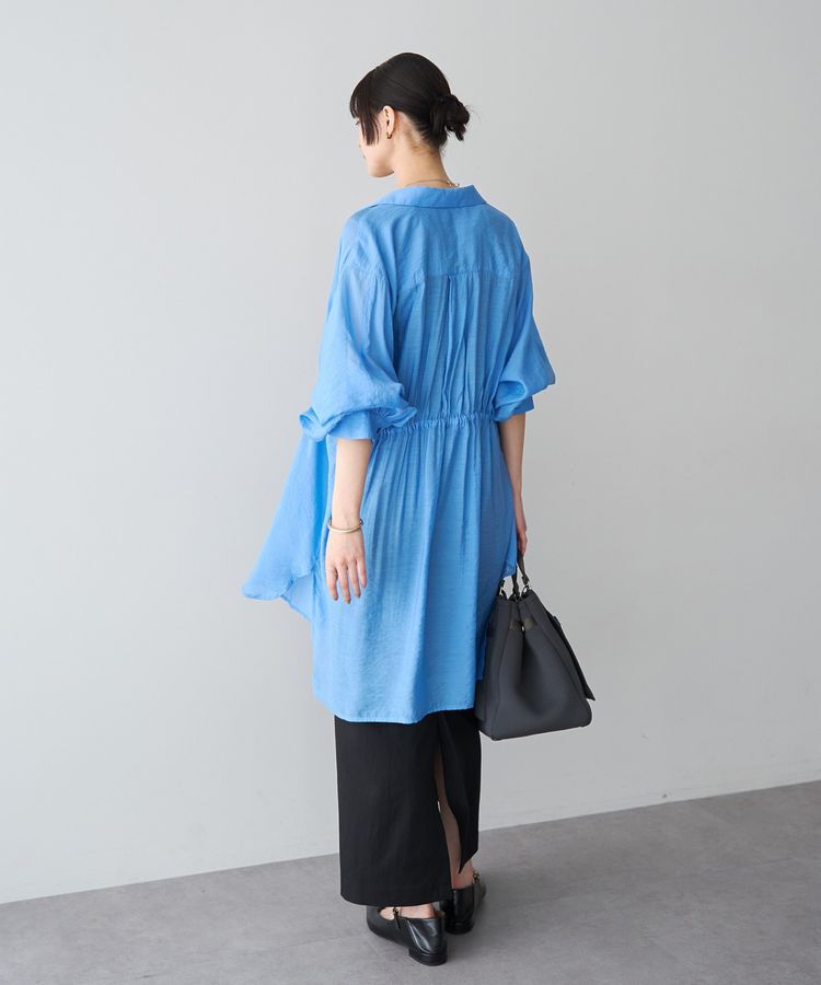 YECCA VECCA「シアー2way袖バルーンチュニック」|シャツ・ブラウス|