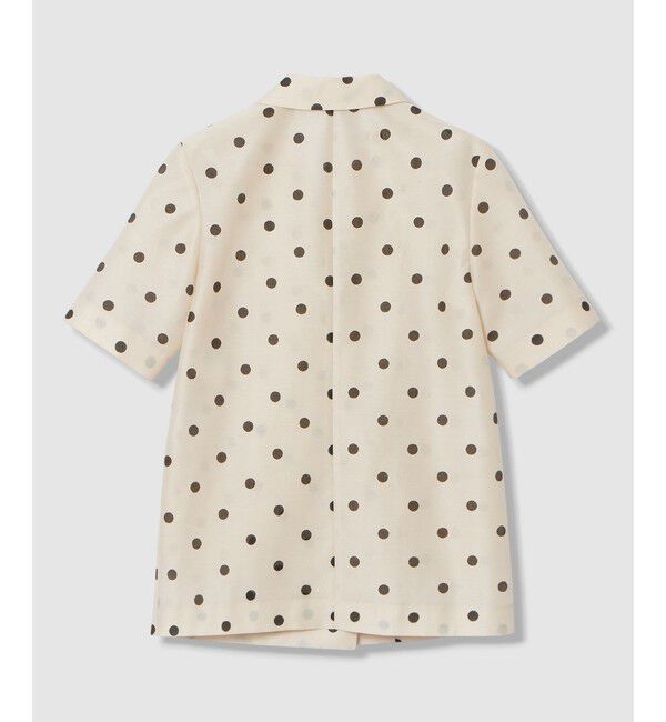 LOULOU WILLOUGHBY「【LOULOU WILLOUGHBY】オーガンドットハーフスリーブジャケット」|テーラードジャケット|