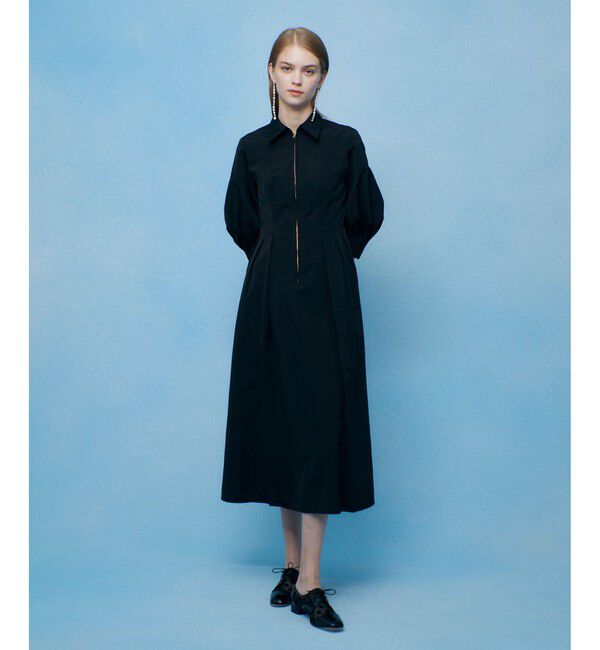 LOULOU WILLOUGHBY「【LOULOU WILLOUGHBY】タックパフシャツワンピース」|ワンピース|