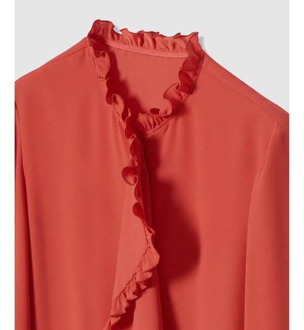 LOULOU WILLOUGHBY「【LOULOU WILLOUGHBY】ヘムフリルドレープブラウス」|シャツ・ブラウス|