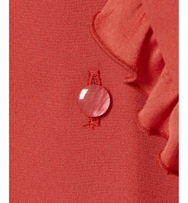 LOULOU WILLOUGHBY「【LOULOU WILLOUGHBY】ヘムフリルドレープブラウス」|シャツ・ブラウス|