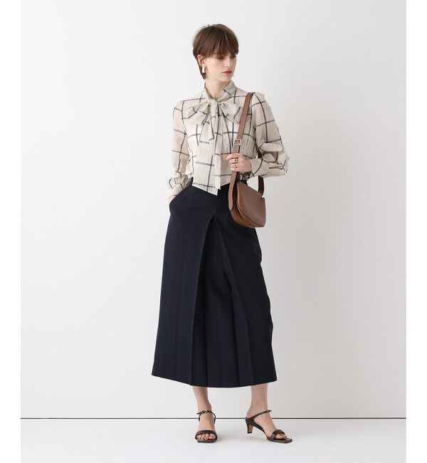 allureville「シアーチェックボウブラウス」|シャツ・ブラウス|