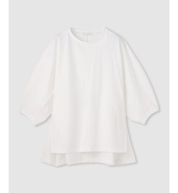 allureville「【ATELIER Line】クルーコクーンT-シャツIRT」|Tシャツ・カットソー|ホワイト