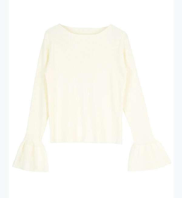 titivate「ボートネックベルスリーブニット」|ニット・セーター|