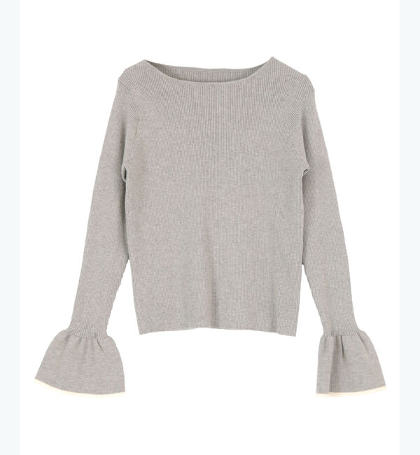 titivate「ボートネックベルスリーブニット」|ニット・セーター|
