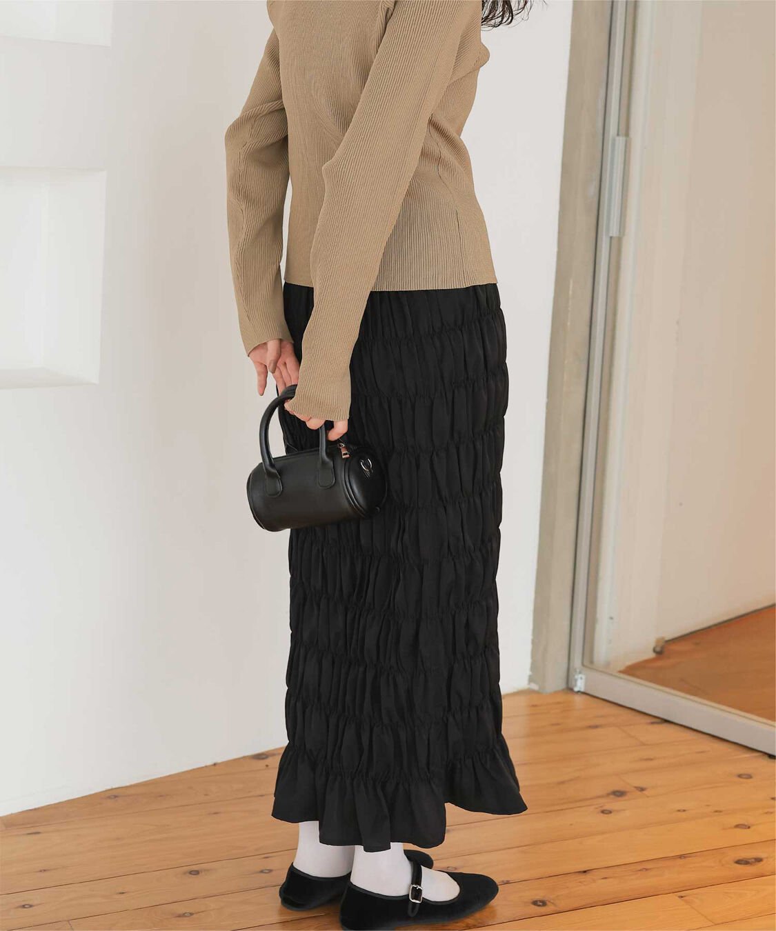 titivate「シャーリングIラインスカート」|スカート|
