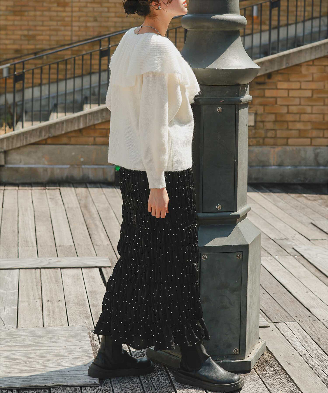 titivate「シャーリングIラインスカート」|スカート|