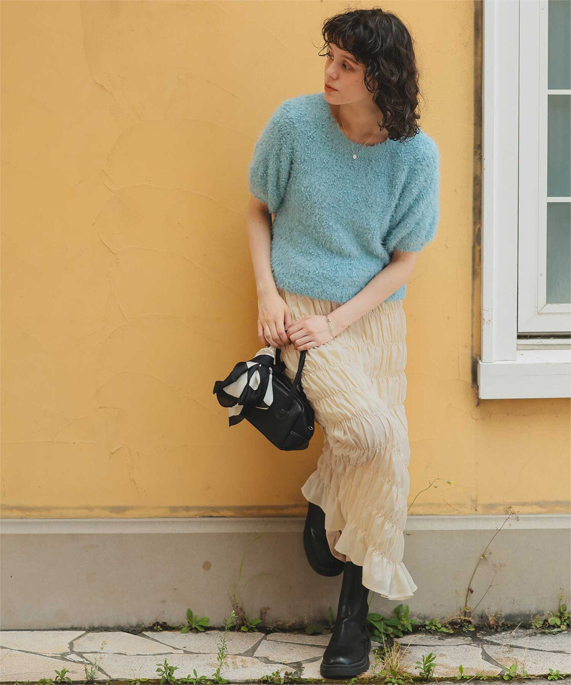 titivate「シャーリングIラインスカート」|スカート|