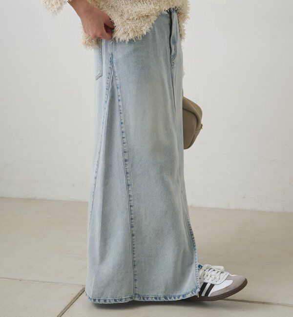  「リヨセル混デニムスカート」|スカート|