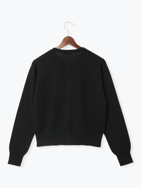 Te chichi「メタルスクエア釦クルーネックカーディガン」|カーディガン|