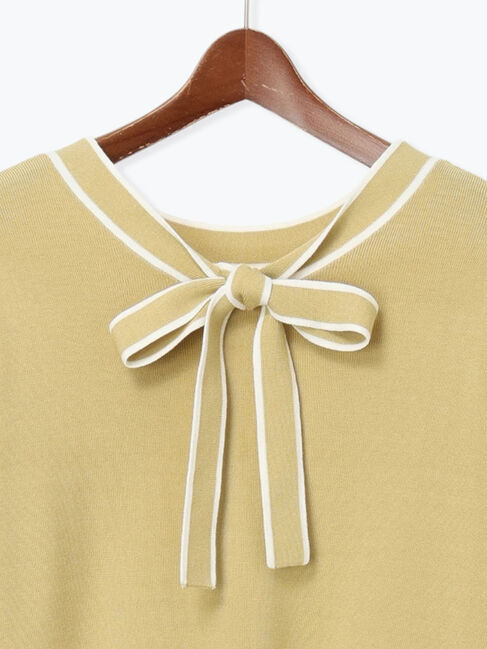 Te chichi「前後2WAYボウタイニットプルオーバー」|ニット・セーター|