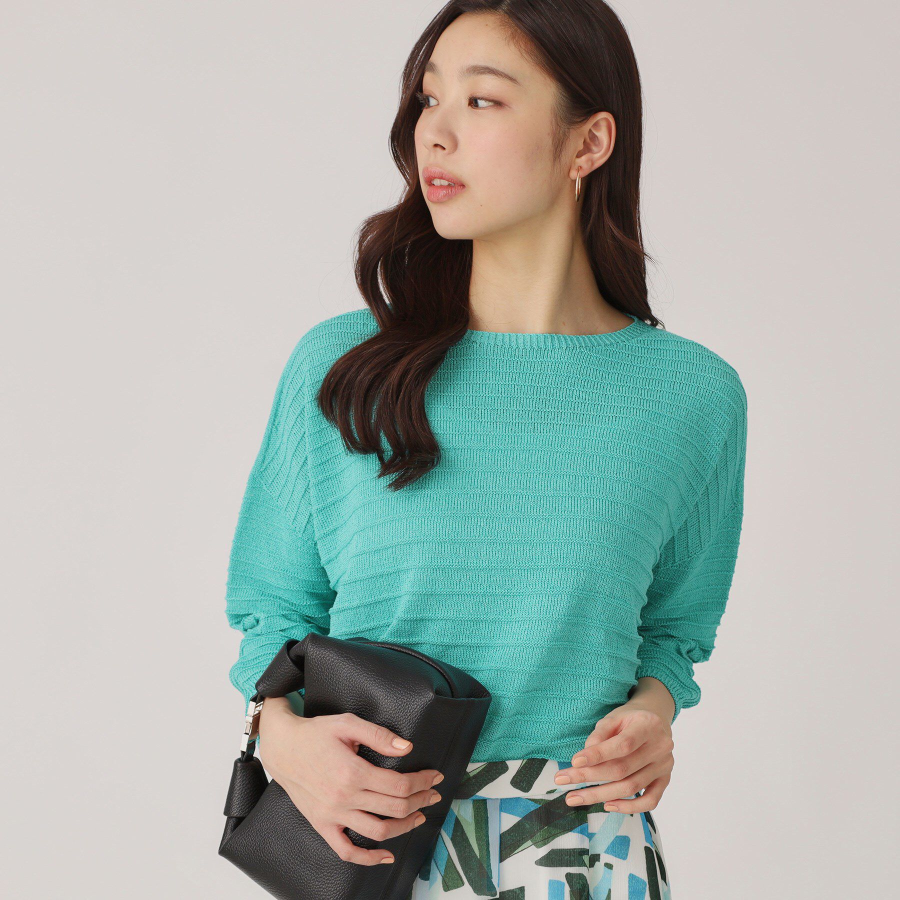 COUP DE CHANCE「【洗える／日本製】ざっくり編み柄ニットトップス」|ニット・セーター|