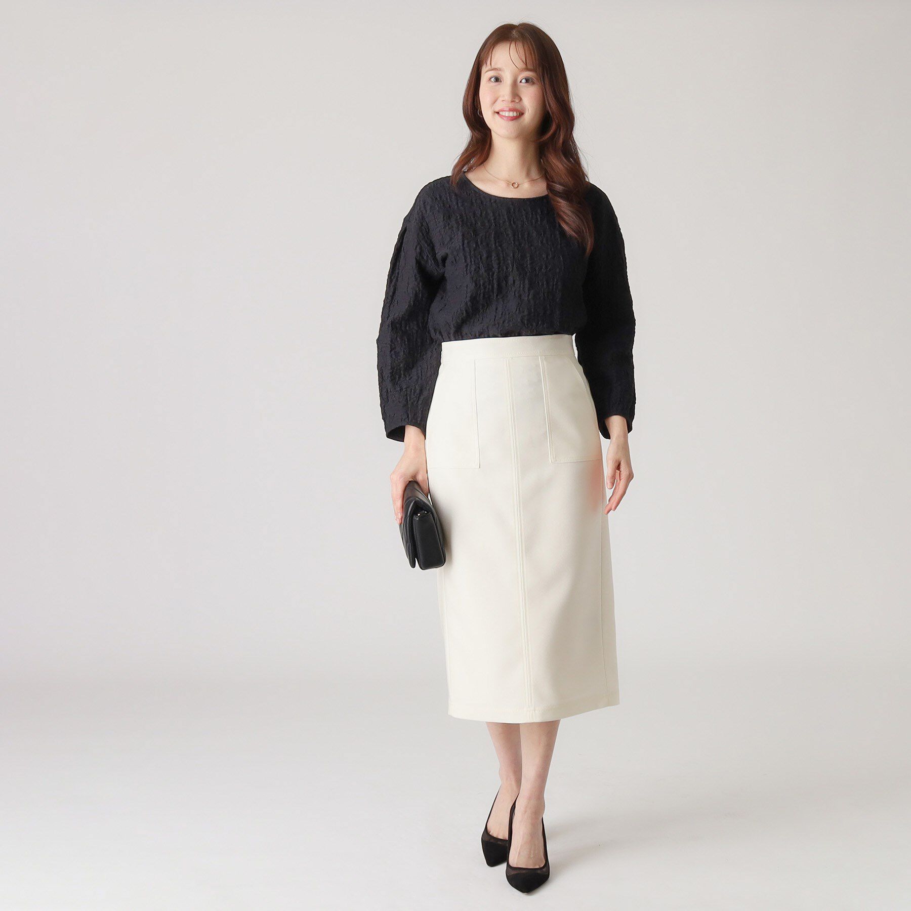 COUP DE CHANCE「【洗える／日本製】デニム調ナロータイトスカート」|スカート|