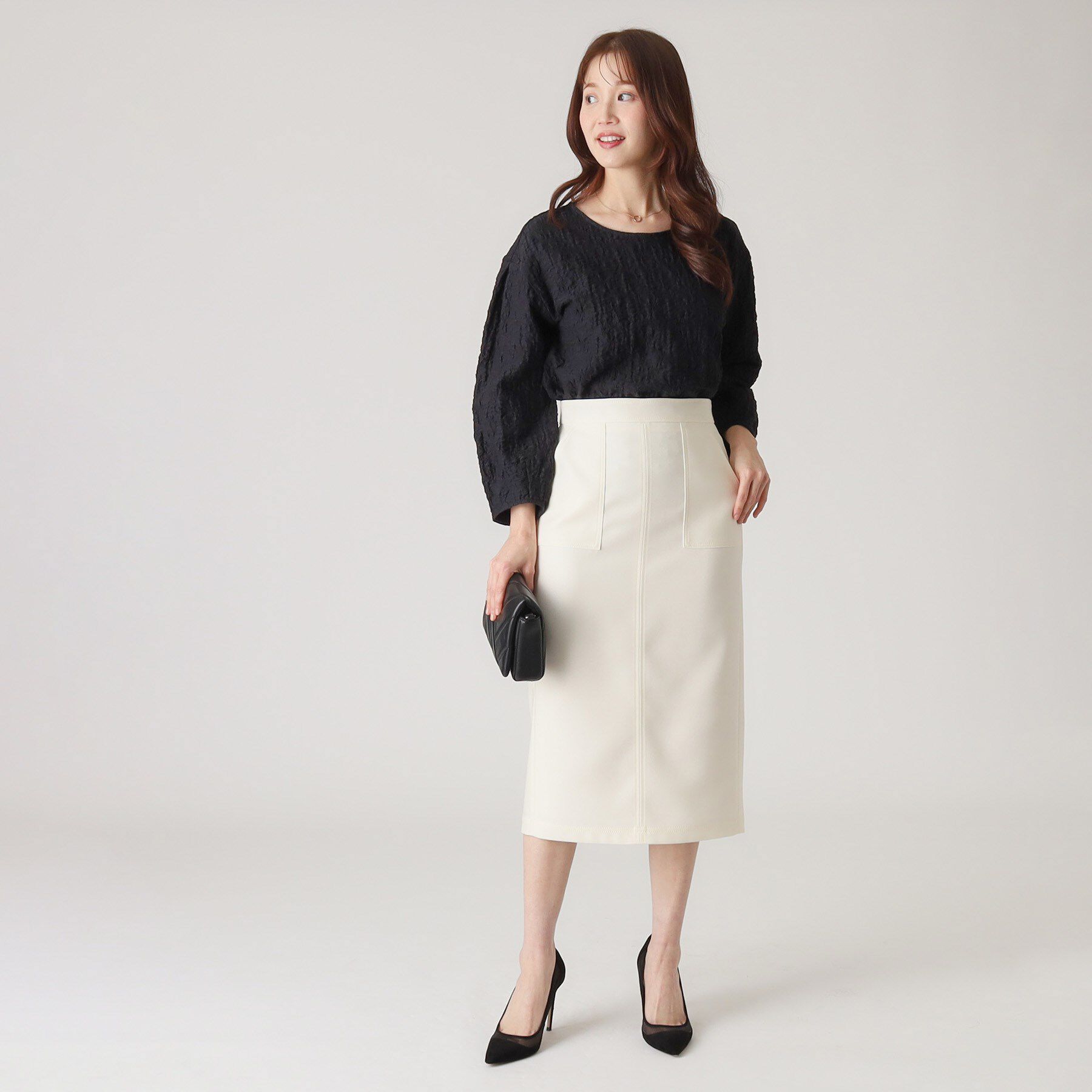 COUP DE CHANCE「【洗える／日本製】デニム調ナロータイトスカート」|スカート|