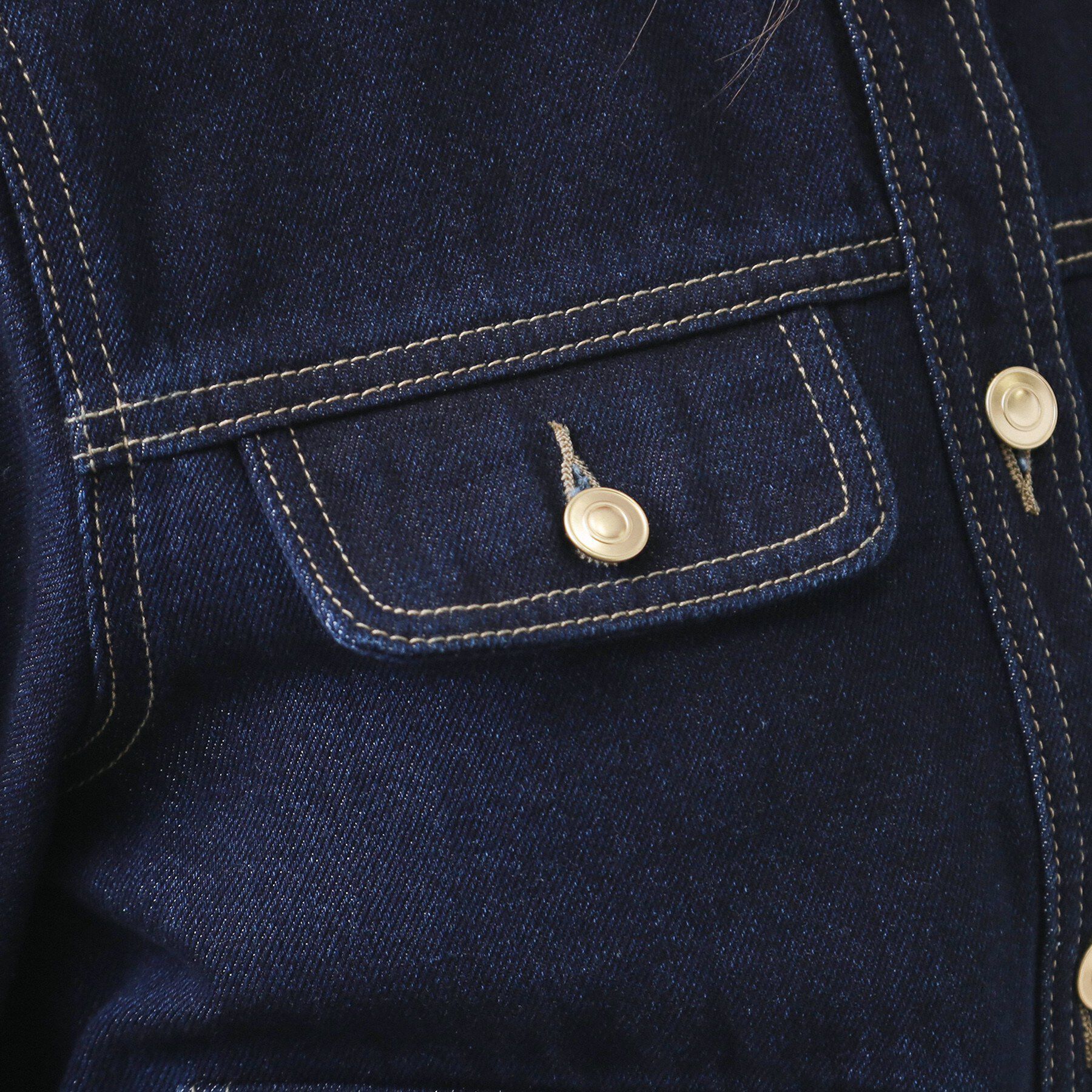 index「ミニマルノーカラーデニムジャケット【洗濯機OK】」|デニムジャケット|