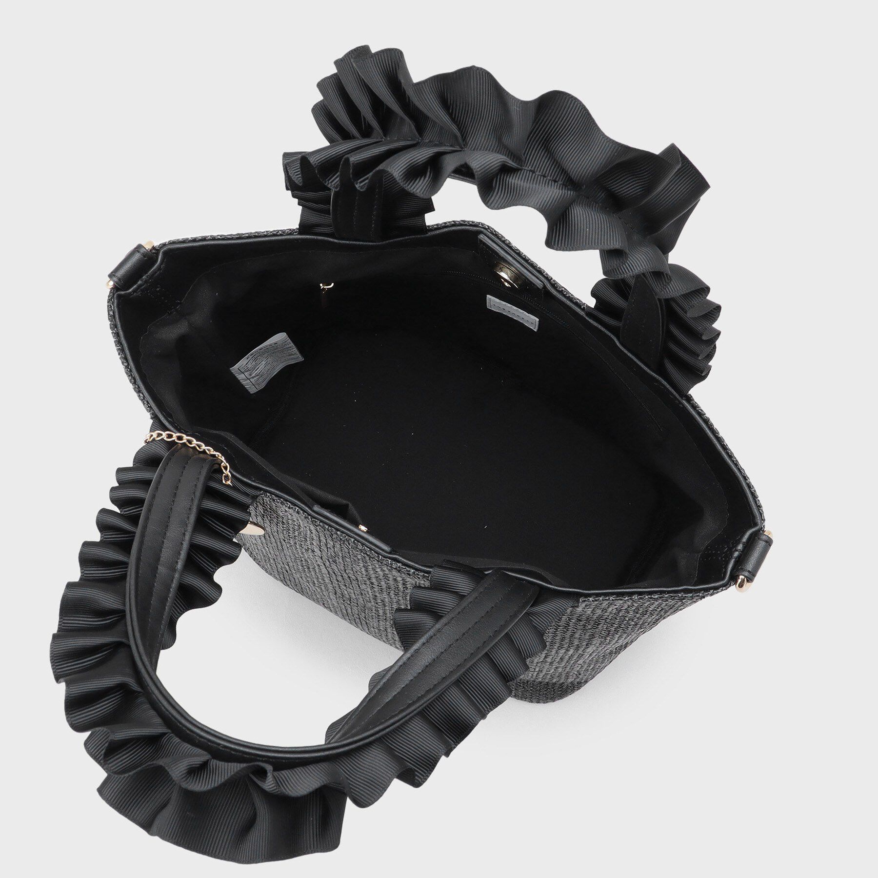 THE SHOP TK「雑材フリルハンドルトートバッグ」|トートバッグ|